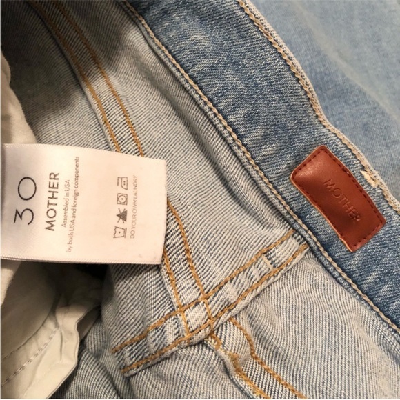 MOTHER In The Blink Of An Eye Mid Rise Dazzler Straight Leg Ankle Jeans - Picture 7 of 9